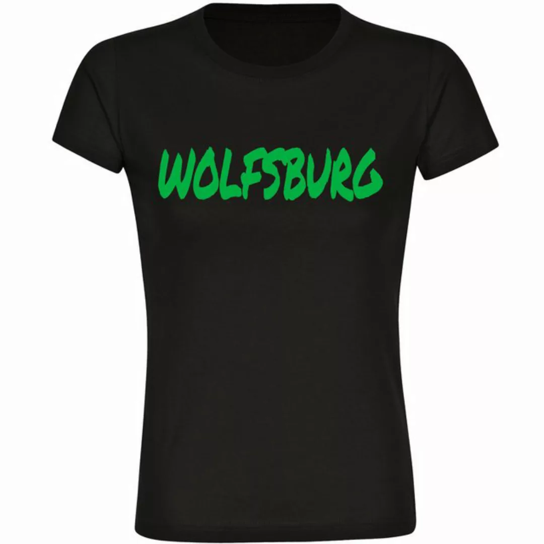 multifanshop T-Shirt Damen Wolfsburg - Textmarker - Frauen günstig online kaufen