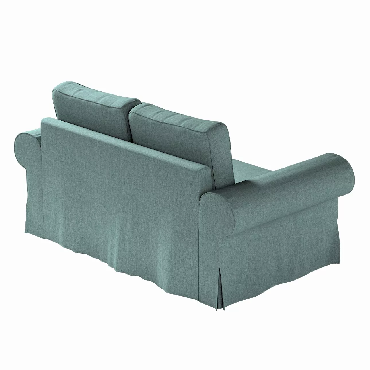 Bezug für Backabro 2-Sitzer Sofa ausklappbar, grau- blau, Bezug für Backabr günstig online kaufen