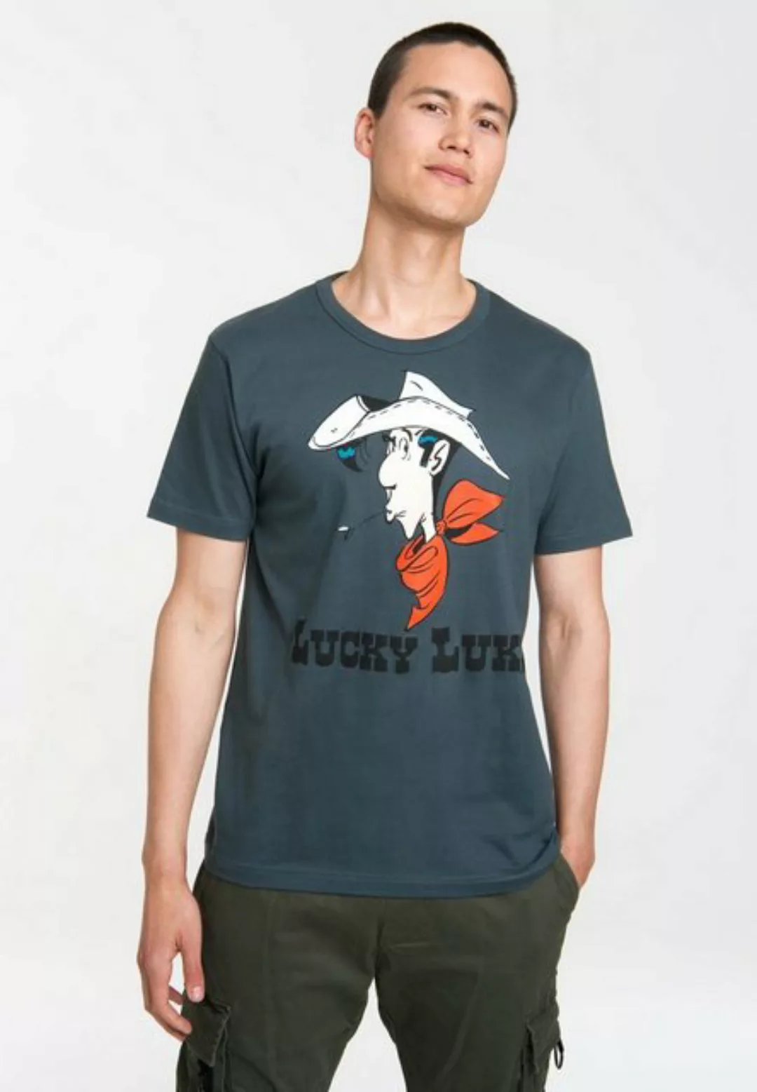 LOGOSHIRT T-Shirt "Lucky Luke Portrait", mit originellem Aufdruck günstig online kaufen