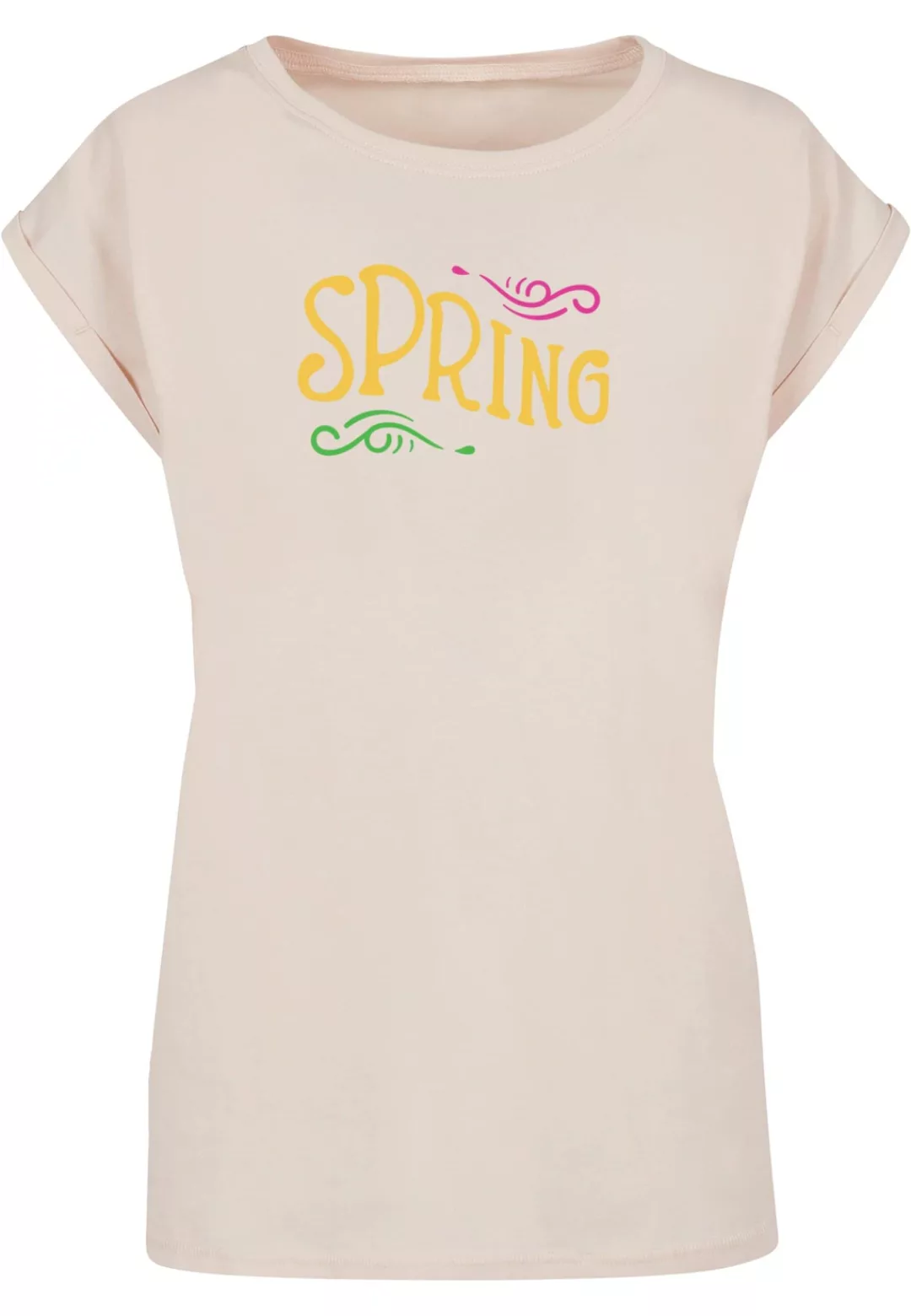 Merchcode T-Shirt "Merchcode Damen Ladies Spring text - Extended Shoulder T günstig online kaufen