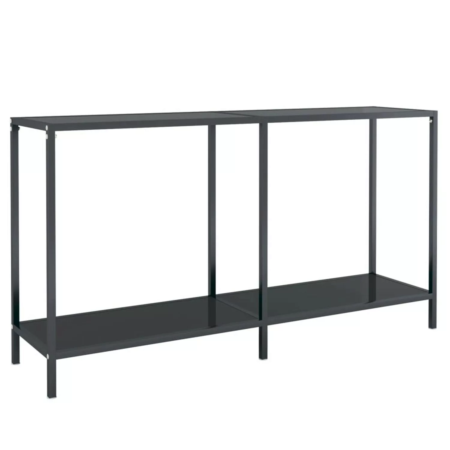 Konsolentisch Schwarz 140x35x75,5 Cm Hartglas günstig online kaufen