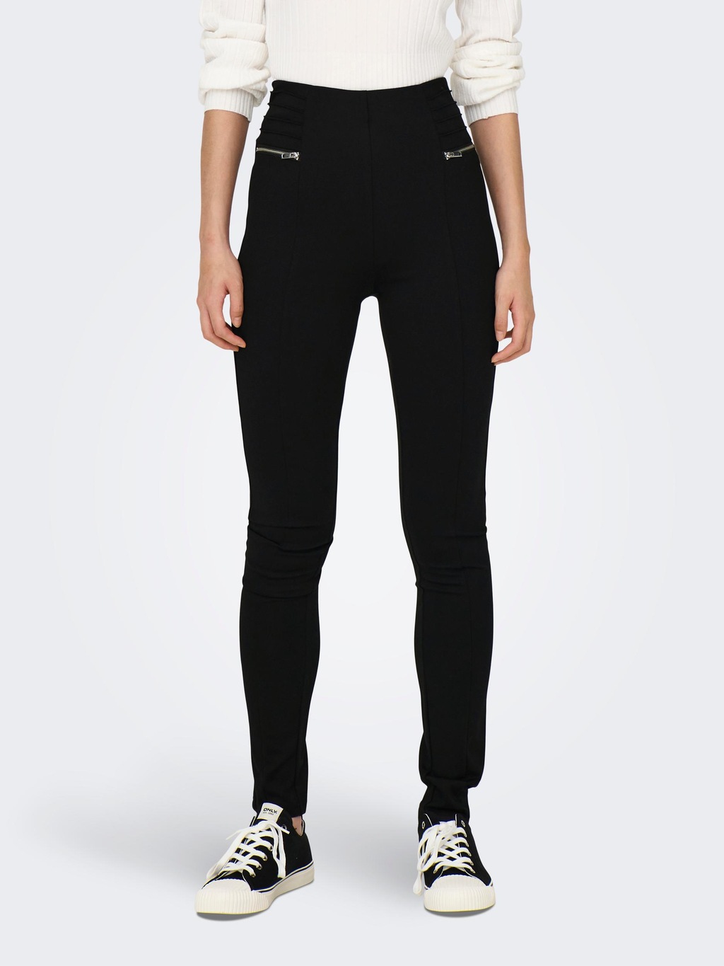 ONLY Leggings "ONLDAPHNE HW ZIP LEGGING PNT" günstig online kaufen