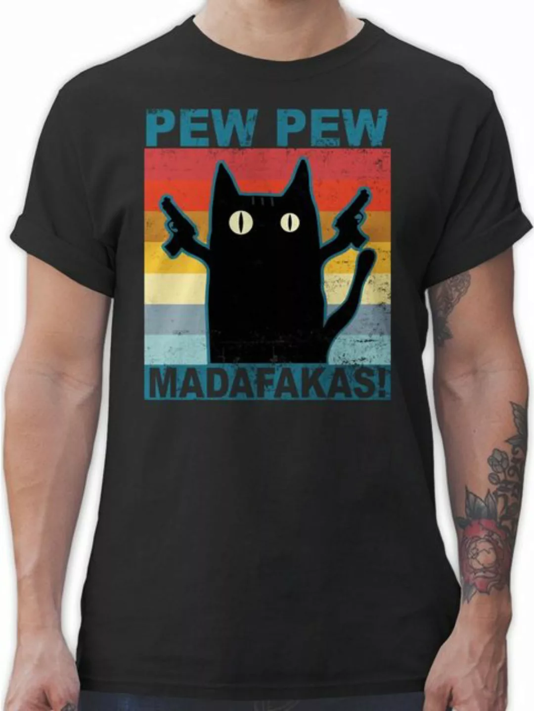 Shirtracer T-Shirt Pew Pew Madafakas pewpewpew Sprüche Statement günstig online kaufen