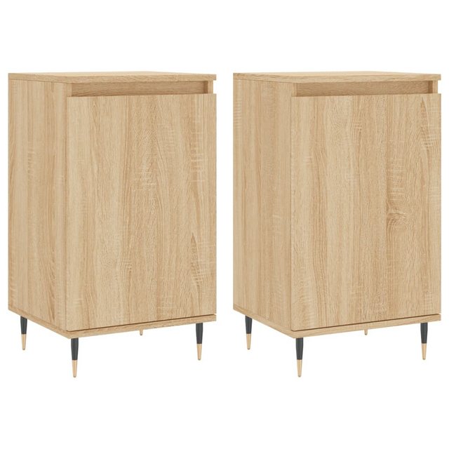 vidaXL Kleiderschrank Sideboards 2 Stk Sonoma-Eiche 40x35x70 cm Holzwerksto günstig online kaufen