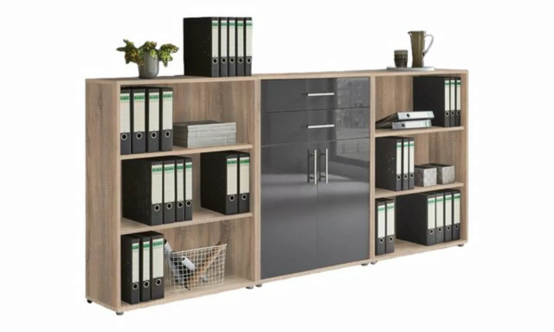 BMG Möbel Aktenschrank Tabor (Set 14, Büroschrank mit Metallgriffen) Made i günstig online kaufen