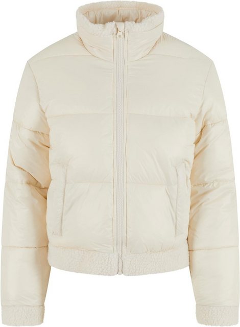 URBAN CLASSICS Kurzjacke Ladies Recycled Shiny Puffer Sherpa Jacket günstig online kaufen