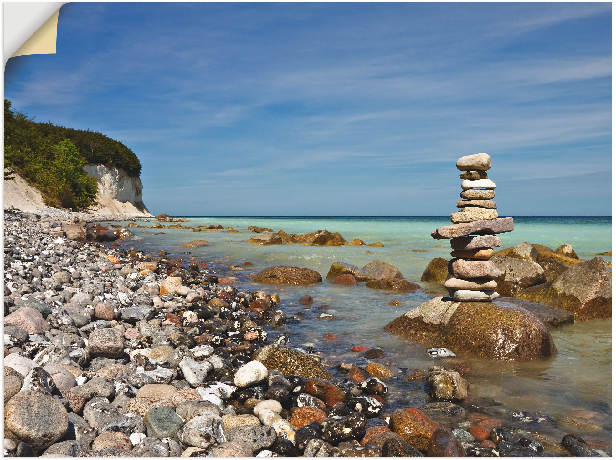 Artland Wandbild "An der Ostseeküste auf Rügen", Küste, (1 St.), als Leinwa günstig online kaufen