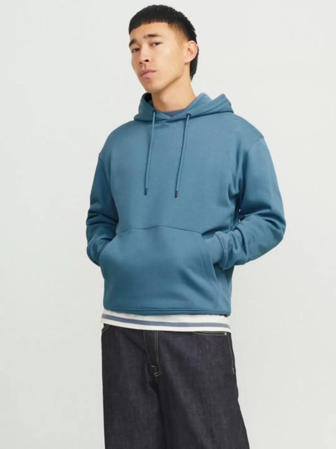 Jack & Jones Kapuzensweatshirt JJESTAR BASIC SWEAT HOOD NOOS mit Rippbündch günstig online kaufen