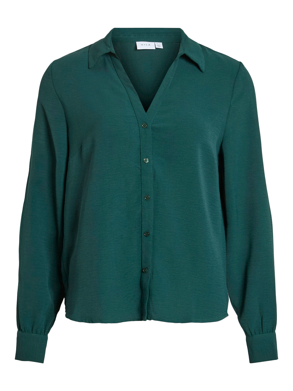 Vila Langarmbluse "VIJOSA L/S V-NECK SHIRT - NOOS" günstig online kaufen