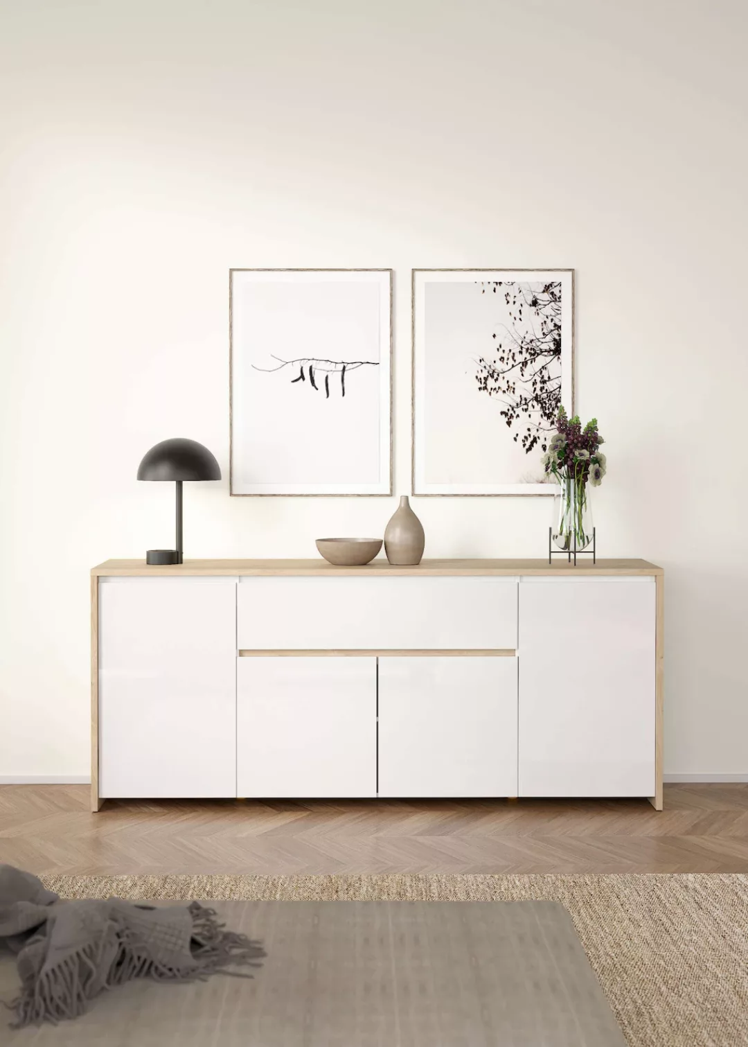 Home affaire Sideboard "Next Anrichte, Kommode, Stauraum,", 4 Türen, 1 Schu günstig online kaufen