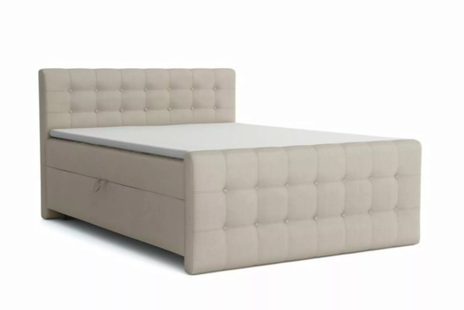 Deine Möbel 24 Boxspringbett REEL Boxspring Komplettbett Polsterbett (Set, günstig online kaufen