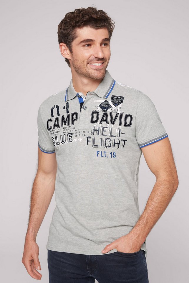 CAMP DAVID Poloshirt aus Baumwolle günstig online kaufen