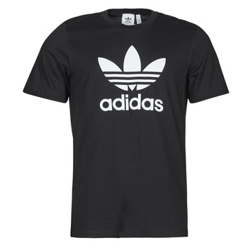 adidas Originals – adicolor – T-Shirt in Grün mit großem Dreiblattlogo günstig online kaufen