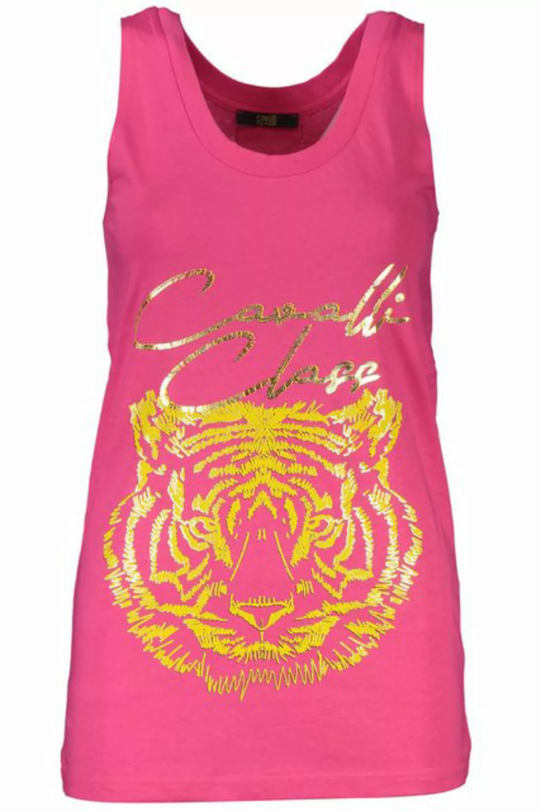 Cavalli Class T-Shirt Elegantes Damen-Top: Pinkes Tanktop mit Print & günstig online kaufen