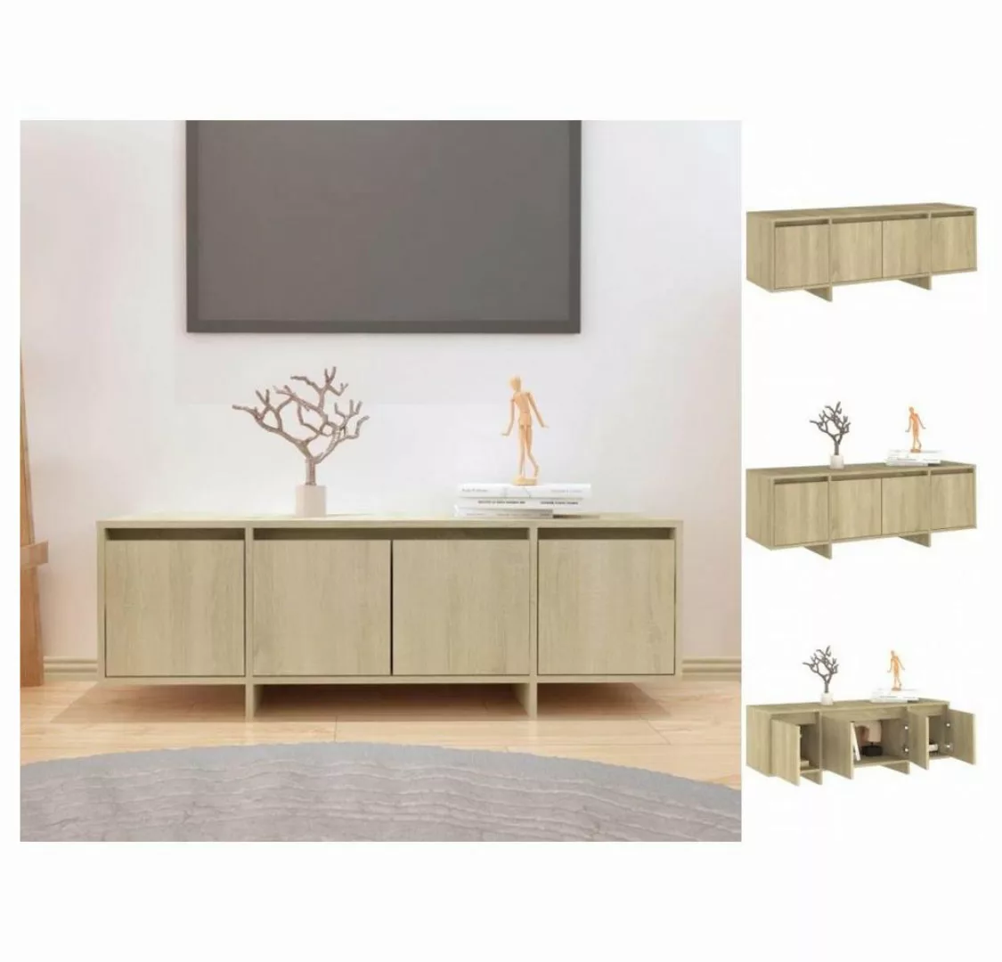 vidaXL TV-Schrank TV-Schrank Sonoma-Eiche 120x30x40,5 cm Spanplatte Lowboar günstig online kaufen