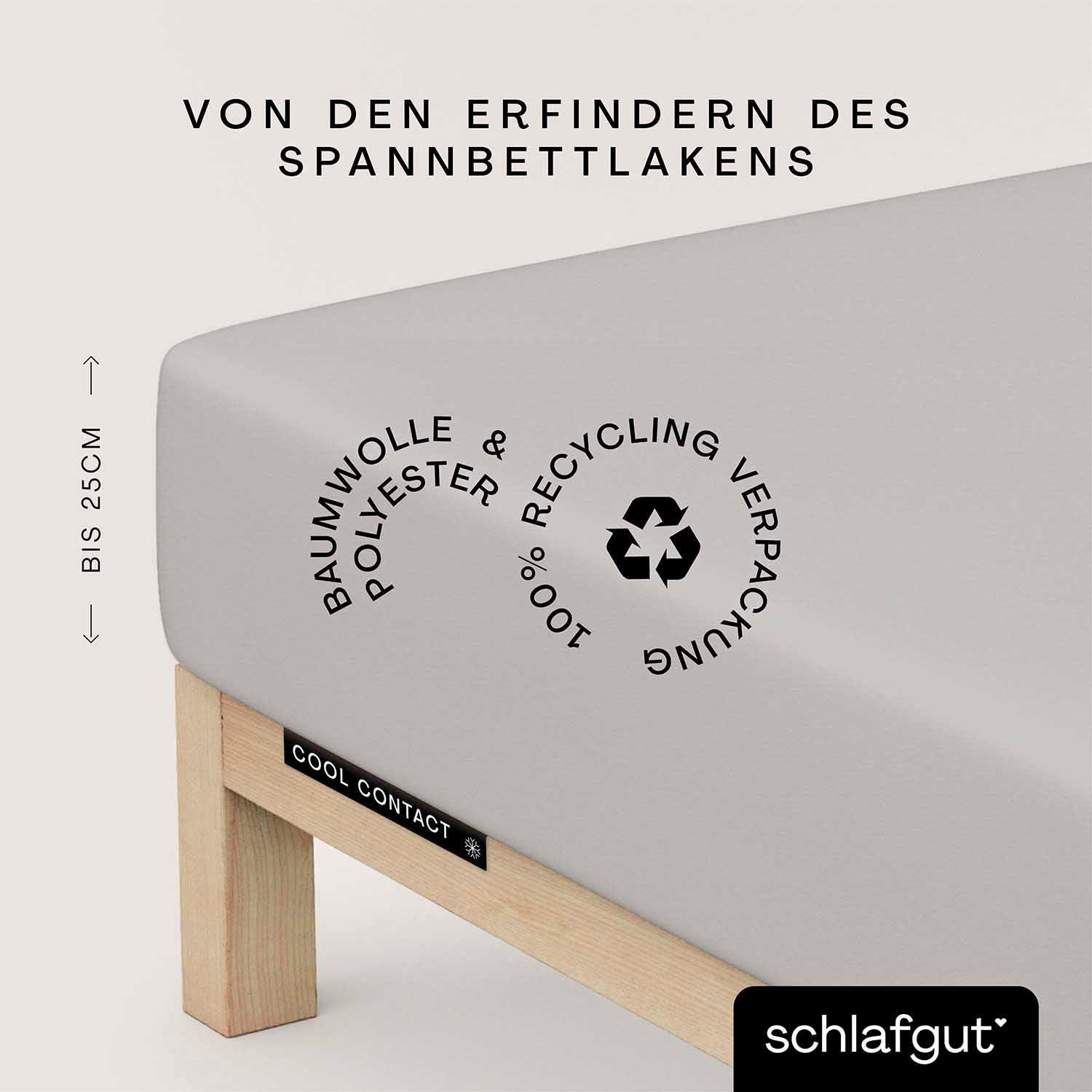 Schlafgut Spannbettlaken »Cool Contact«, 100% gekämmte Mikrofaser günstig online kaufen