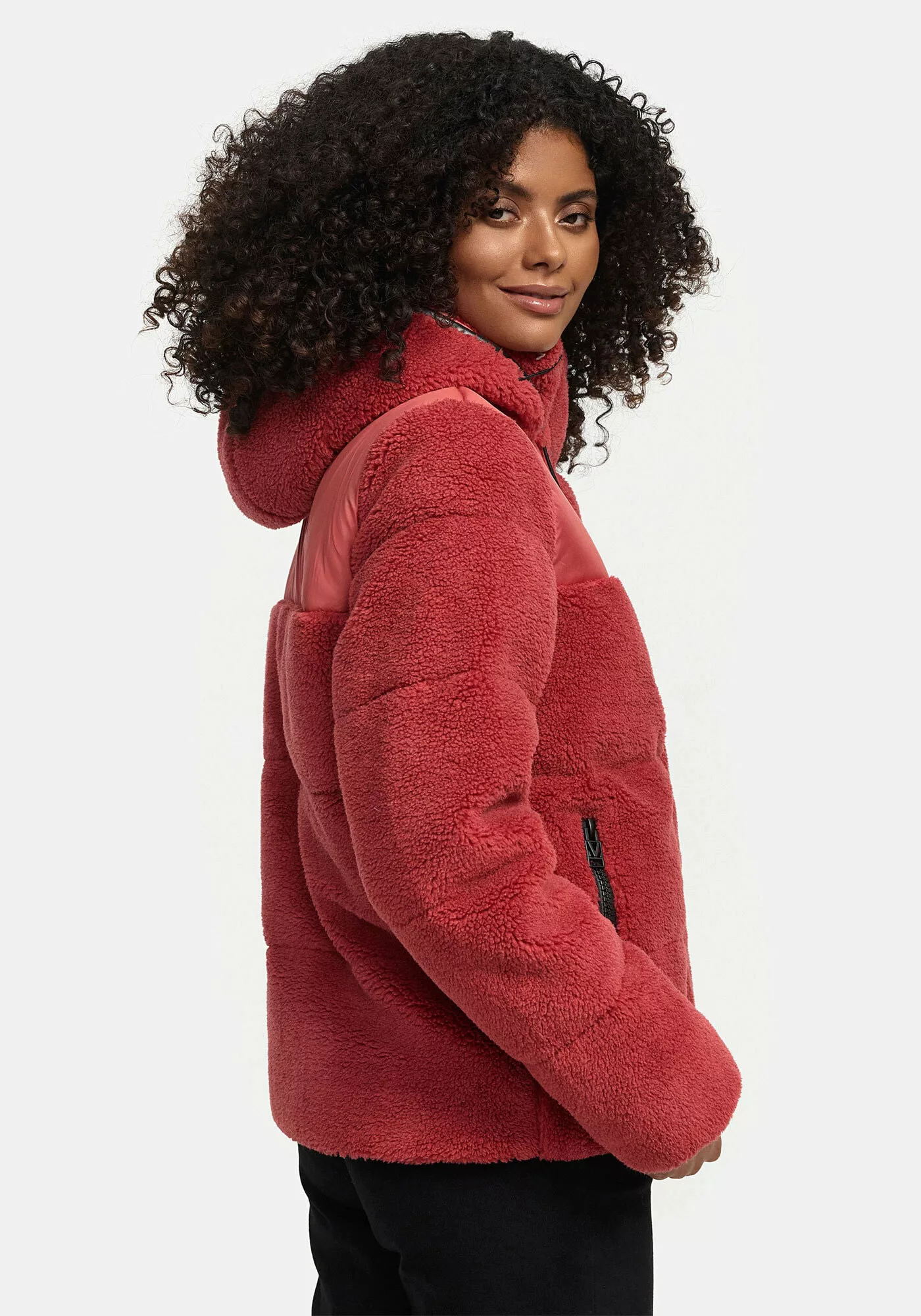 Marikoo Winterjacke "Kaguraa", warme Teddyfell Sherpa Jacke günstig online kaufen