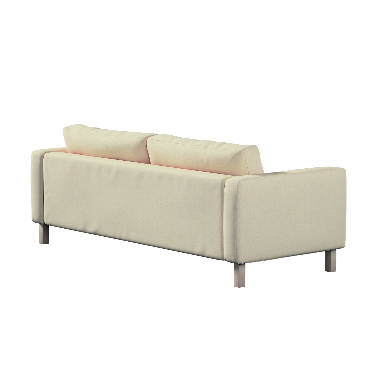Bezug für Karlstad 3-Sitzer Sofa nicht ausklappbar, kurz, vanille, Bezug fü günstig online kaufen