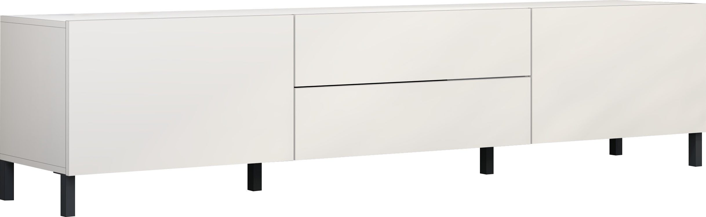 borchardt Möbel Lowboard "Sophia, Breite 200 cm, 2 Klappen, 2 Schubkästen, günstig online kaufen