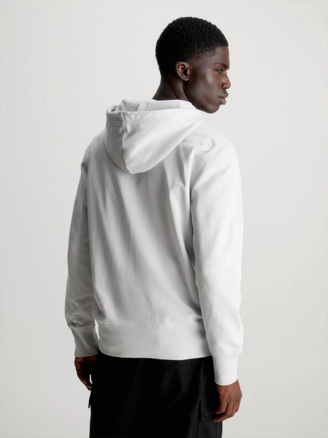 Calvin Klein Jeans Sweatshirt INSTITUTIONAL ZIP THROUGH HOODIE mit Logomark günstig online kaufen
