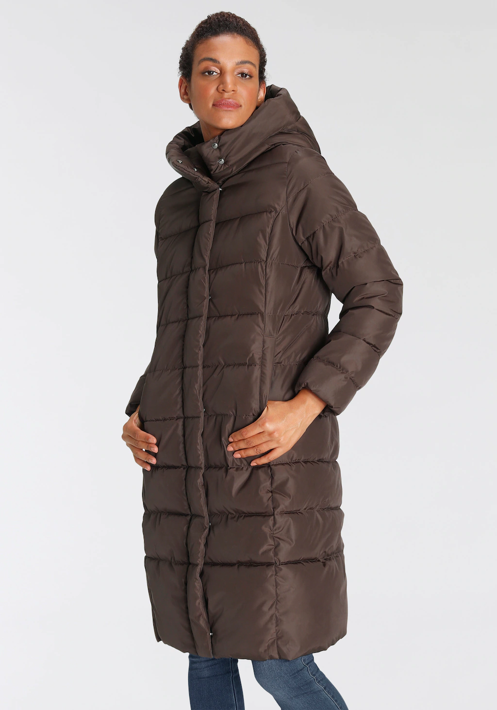 ONLY Steppmantel "ONLTINA PUFFER X LONG COAT OTW", mit Kapuze günstig online kaufen