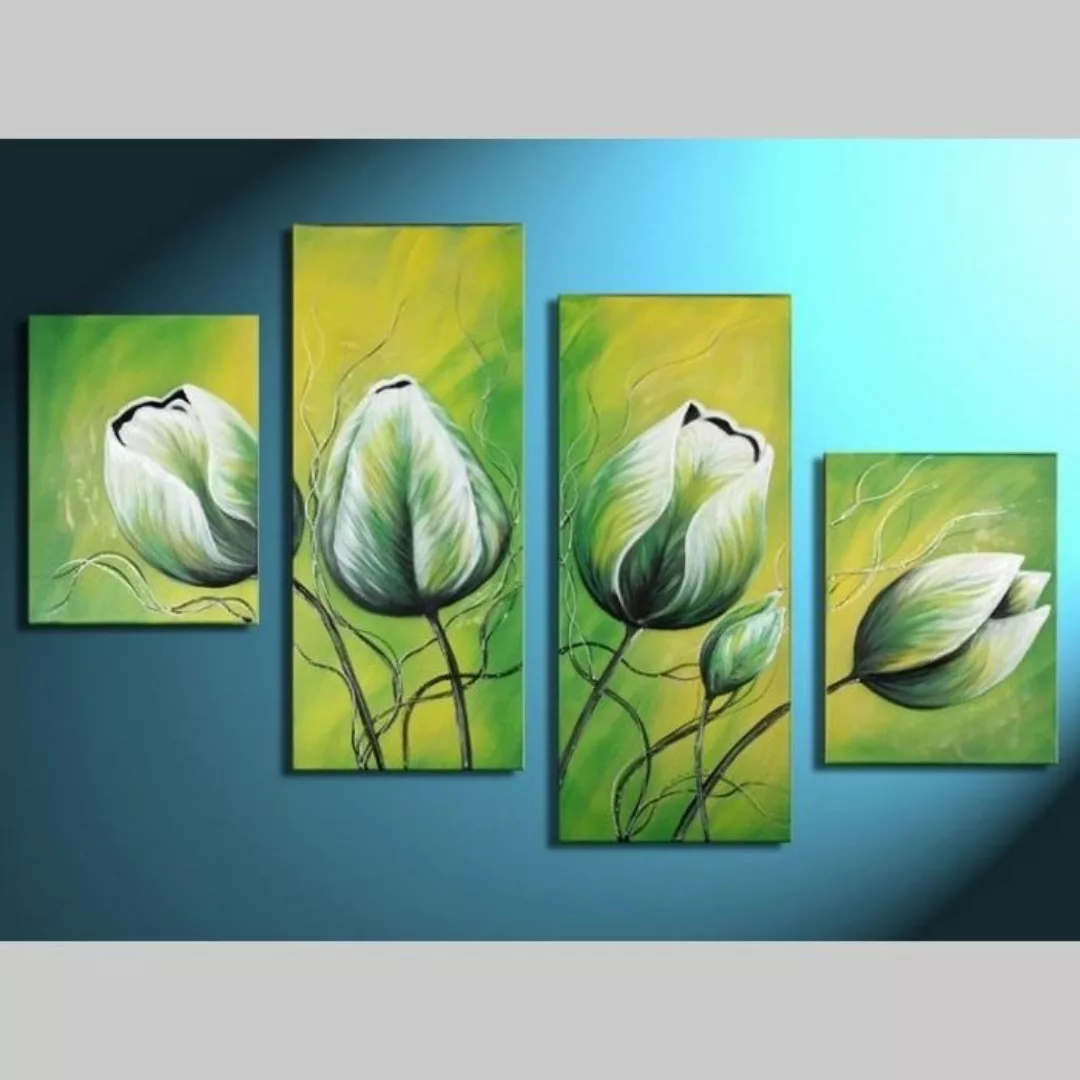 4 Leinwandbilder TULPE (1) 120 x 80cm Handgemalt günstig online kaufen