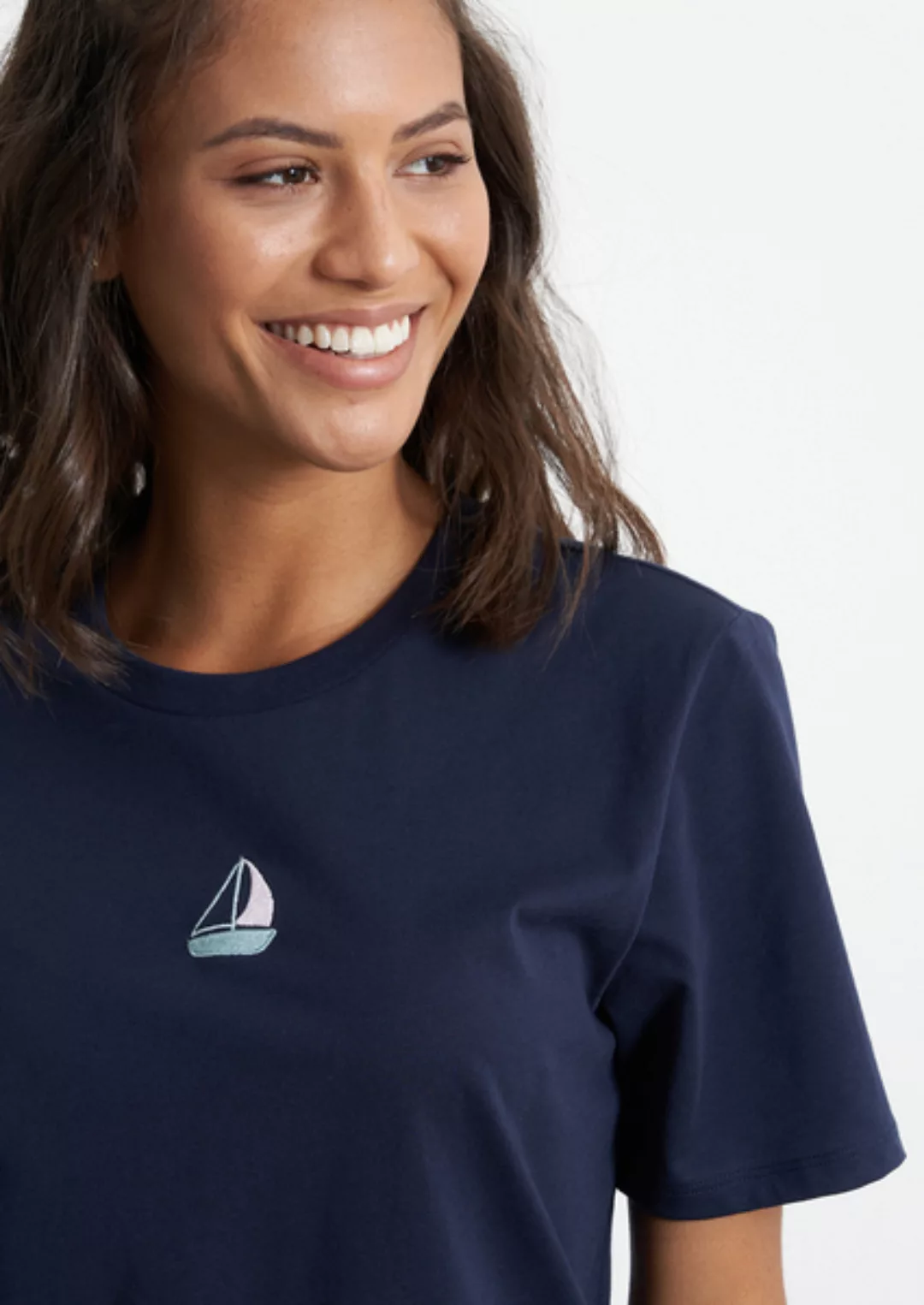 Print Damen T-shirt #Sailingboat Aus Baumwolle (Bio) | Classic T-shirt #Sai günstig online kaufen