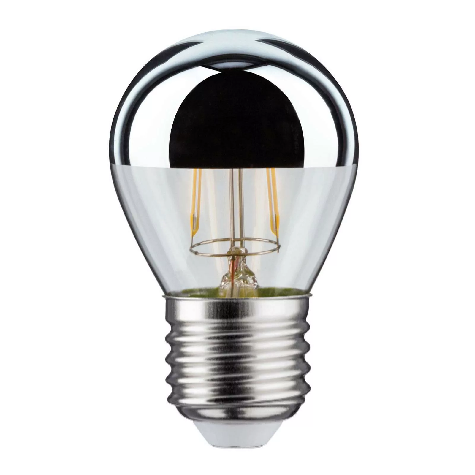 LED-Kopfspiegellampe E27 Tropfen 827silber 2,6W günstig online kaufen