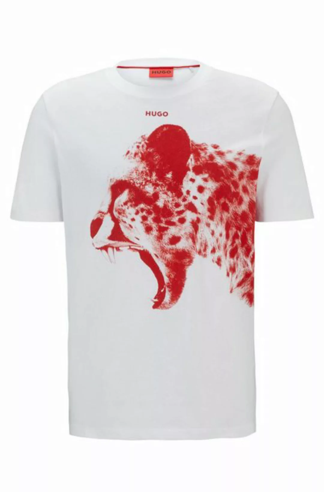 HUGO T-Shirt Herren T-Shirt - DIKOBRA, Rundhals, Motiv-Print günstig online kaufen