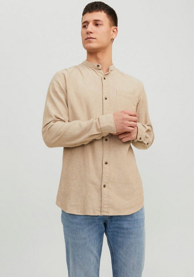 Jack & Jones Langarmhemd JJEBAND MELANGE SHIRT LS SN günstig online kaufen