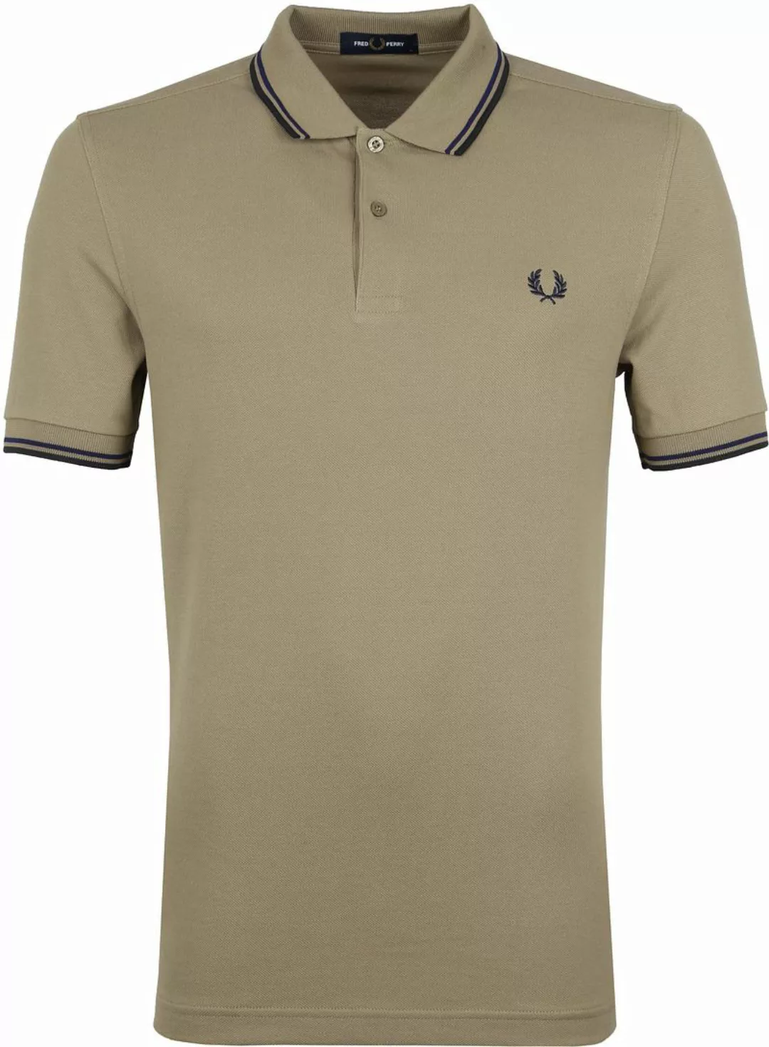 Fred Perry Polo Shirt Twin Tipped M3600 Hell Braun - Größe L günstig online kaufen