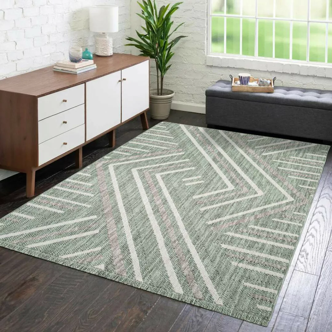 Carpet City Teppich »LINDO 7590«, rechteckig, Kurzflor, Hochtief-Muster/ 3D günstig online kaufen