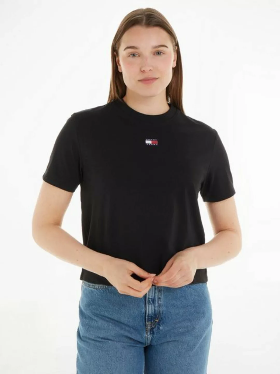 Tommy Jeans T-Shirt TJW BXY BADGE TEE EXT mit Logostickerei günstig online kaufen