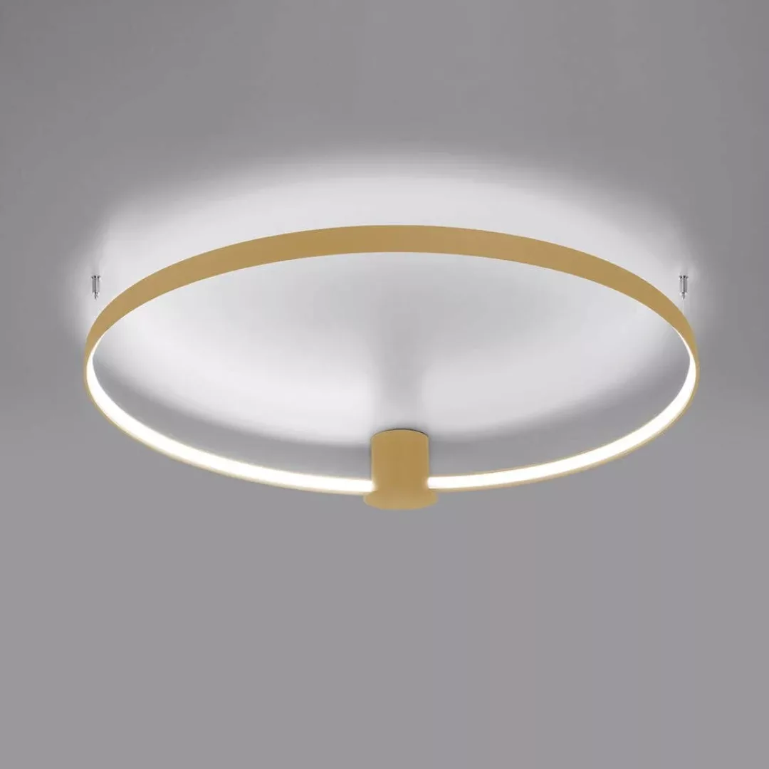 famlights | LED Deckenleuchte Ria in Gold 30W 3870lm 4000K günstig online kaufen