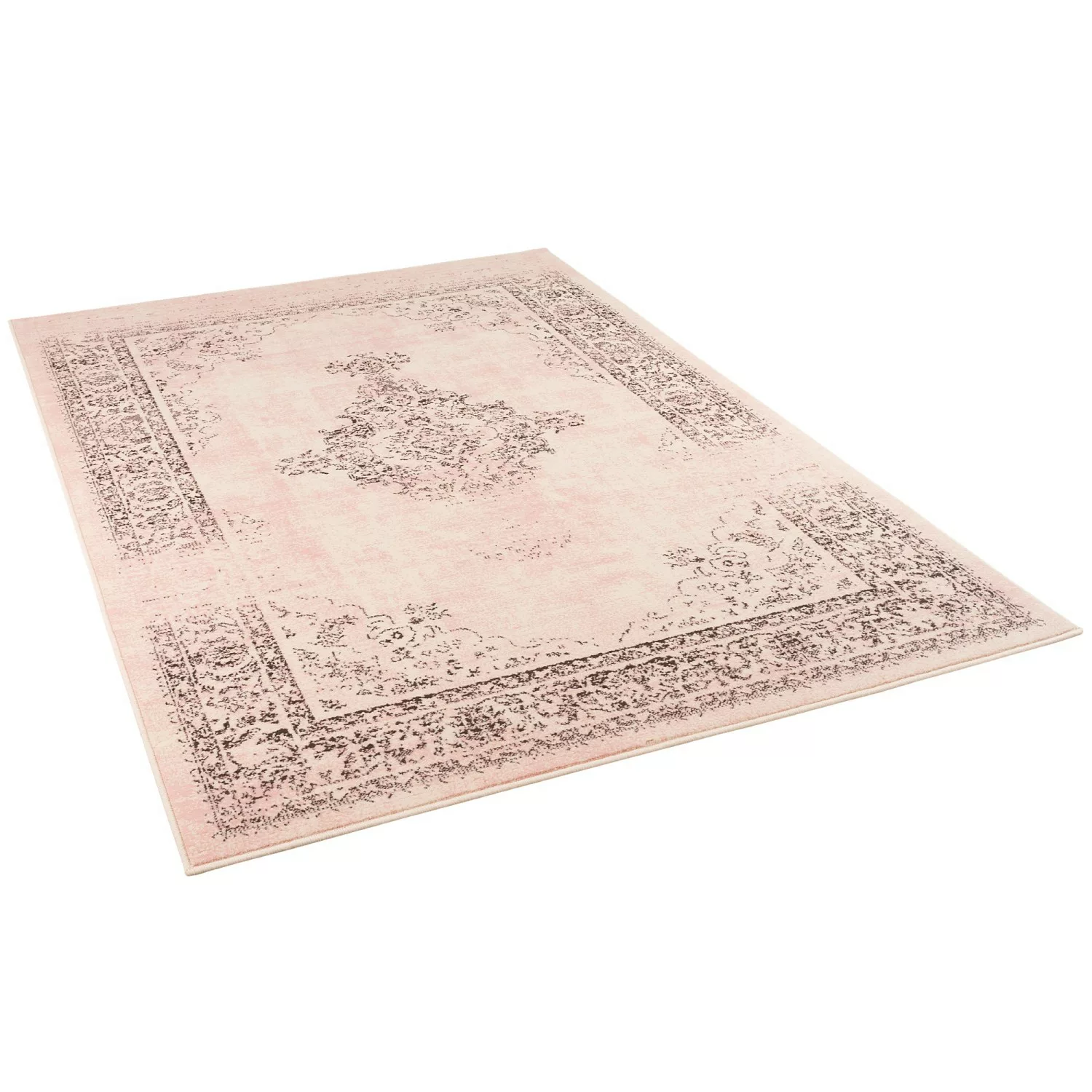 Pergamon Designer Teppich Passion Vintage Bordüre Rosa Beige 160x225cm günstig online kaufen