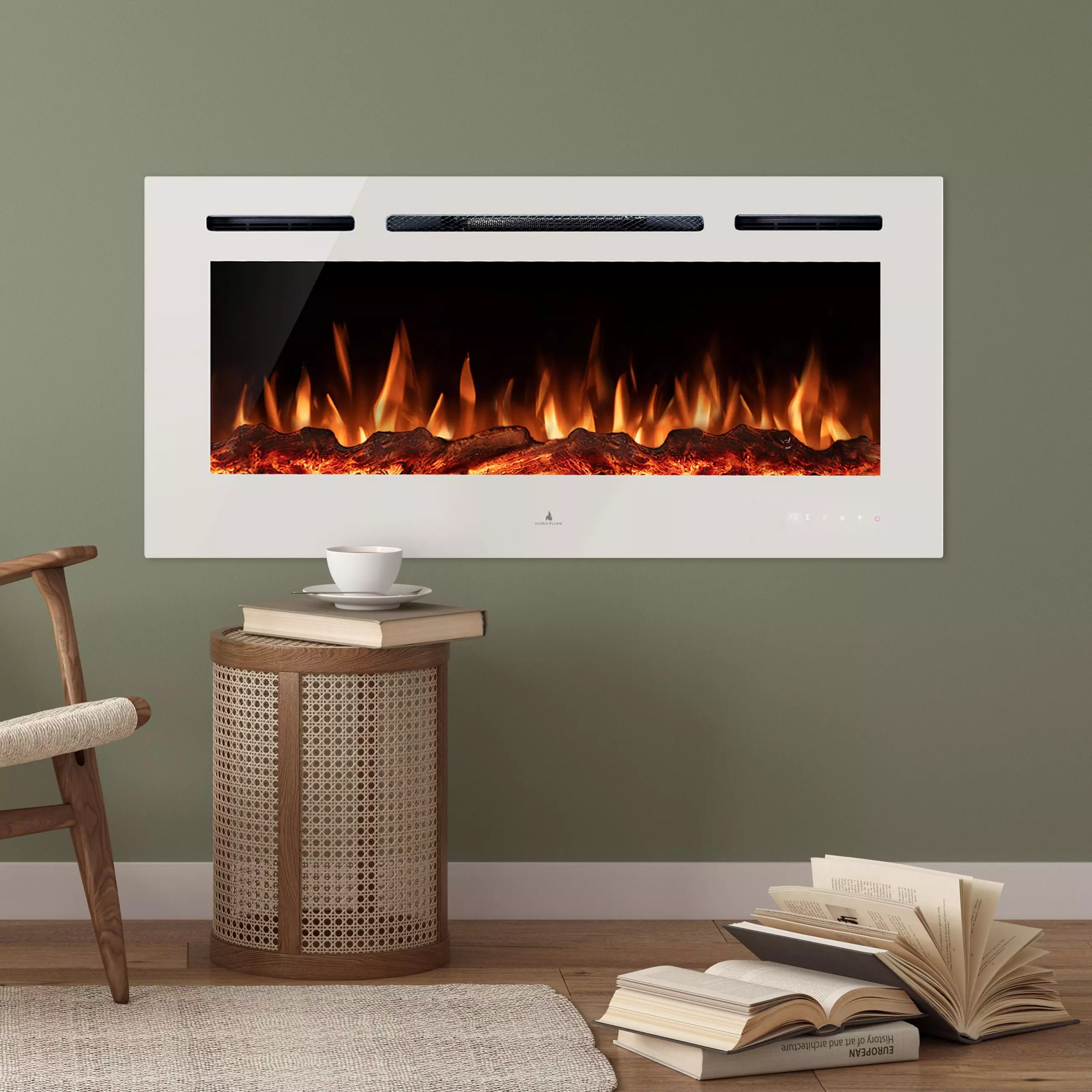 Noble Flame Paris weiß 1150 [Elektrokamin Wandeinbau/wandhängend] günstig online kaufen