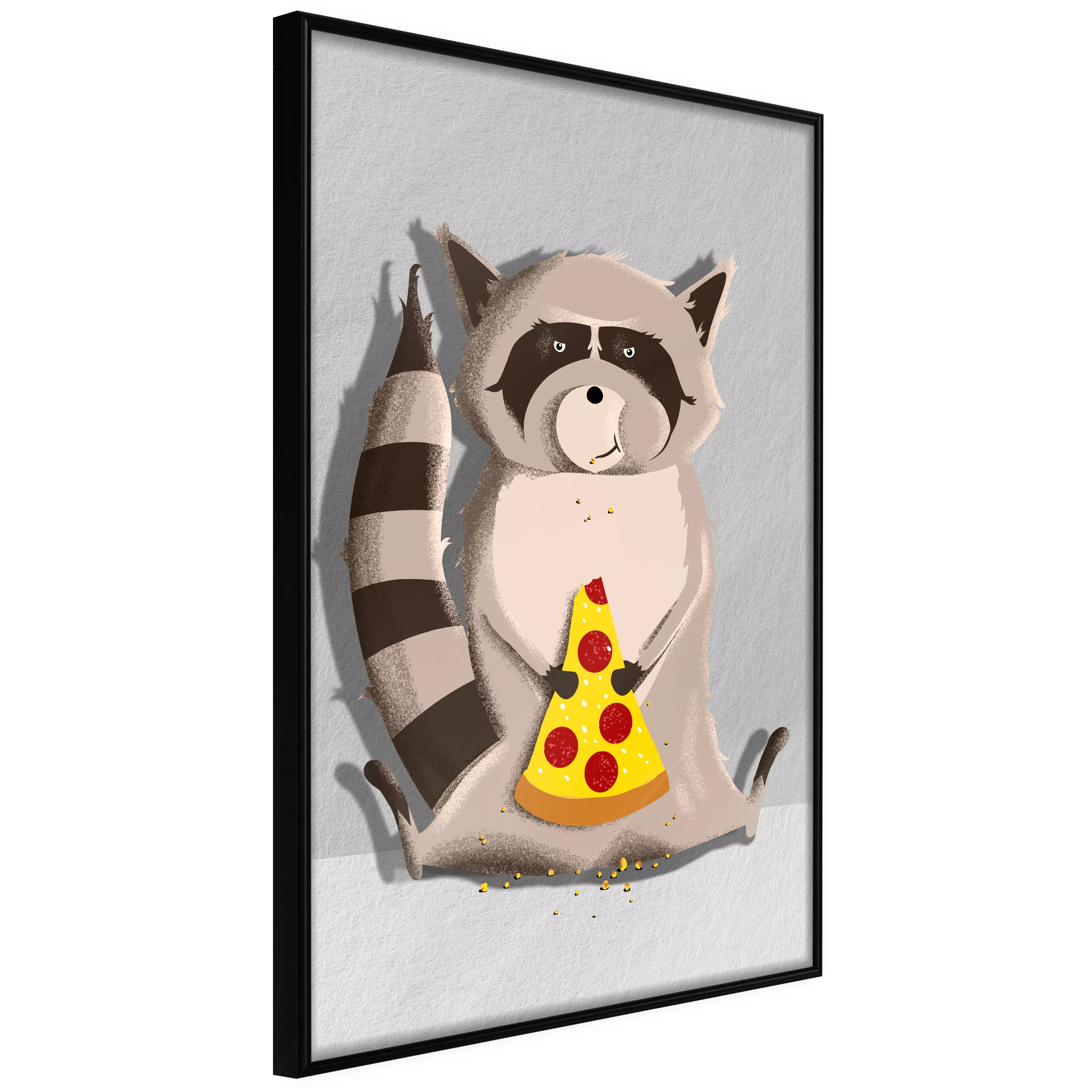 Poster - Racoon Eating Pizza günstig online kaufen