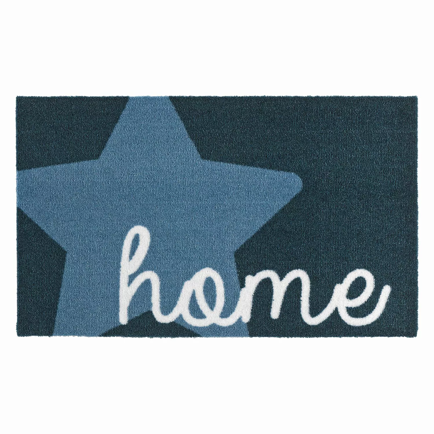 home24 Zala Living Schmutzfangmatte Stern Home Kunstfaser Brilliantblau 50x günstig online kaufen