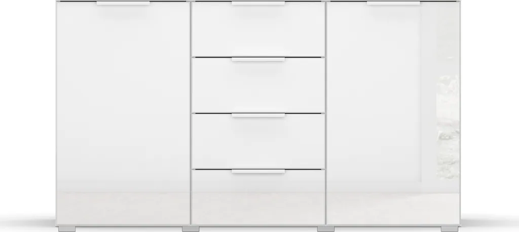 rauch Kommode "Sideboard Schubladenkommode Kombikommode KOLUNA mit Glasfron günstig online kaufen