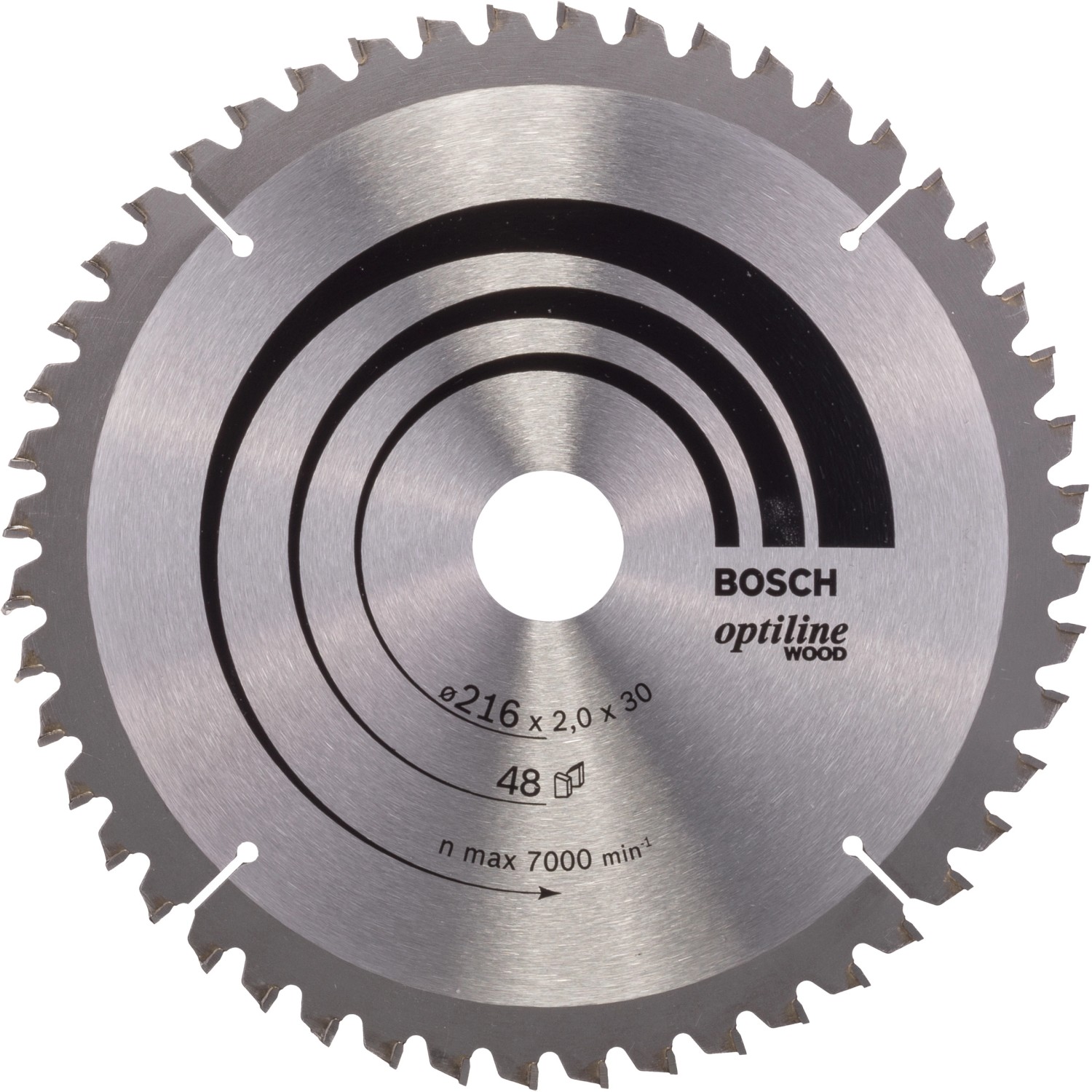 Bosch Kreissägeblatt Optiline Wood 216 mm x 2 mm x 30 mm 48 Zähne günstig online kaufen