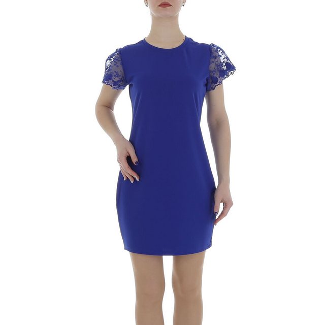 Ital-Design Sommerkleid Damen Freizeit (86164396) Spitze Minikleid in Blau günstig online kaufen