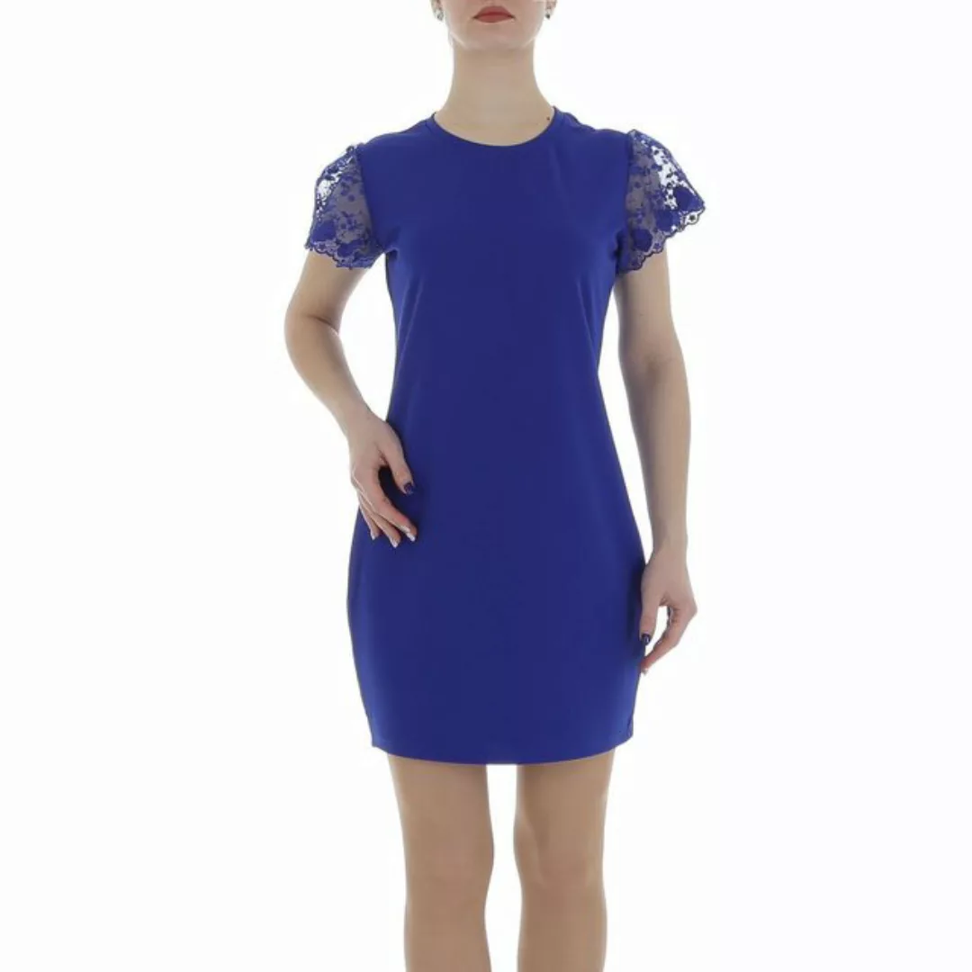 Ital-Design Sommerkleid Damen Freizeit (86164397) Spitze Minikleid in Blau günstig online kaufen