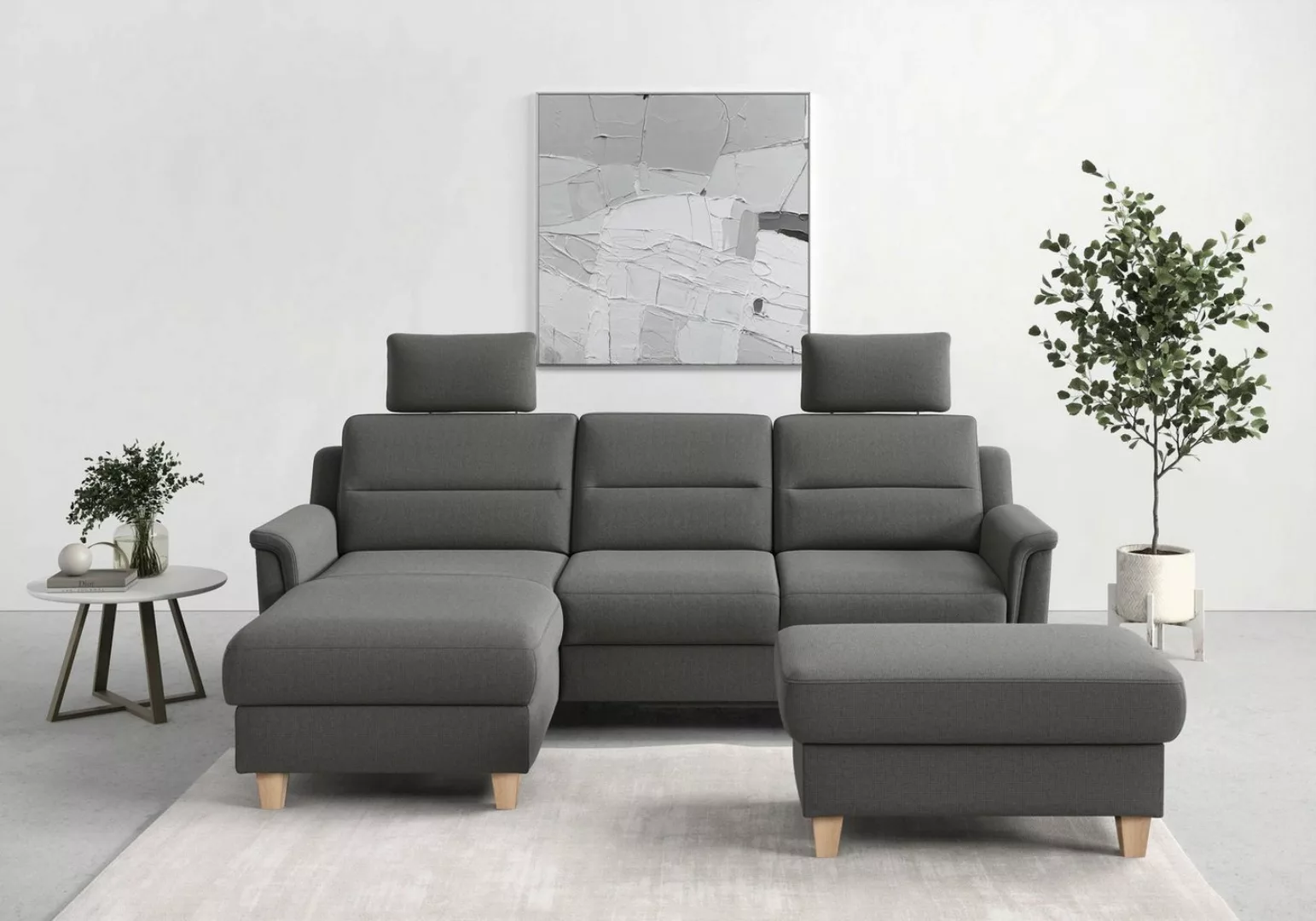 sit&more Ecksofa Farö, inklusive Federkern, wahlweise mit Bettfunktion und günstig online kaufen