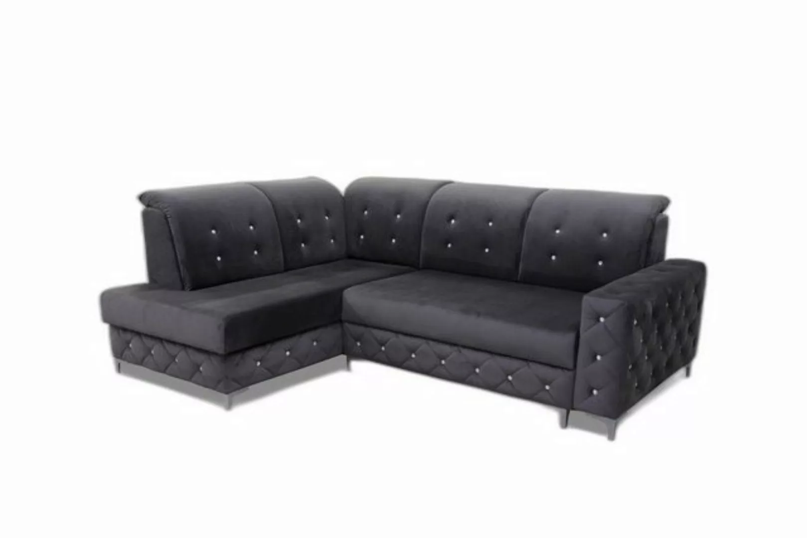 Xlmoebel Ecksofa Eckiges Landschafts-Polster Design Wohn-L Form Couch aus T günstig online kaufen