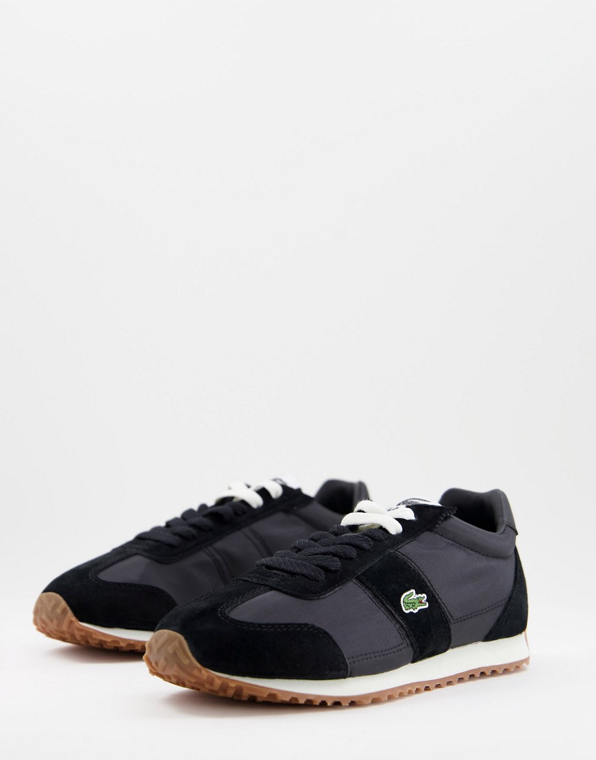 Lacoste – Court Pace 0321 – Klassische Runner-Sneaker aus Wildleder-Mix in günstig online kaufen