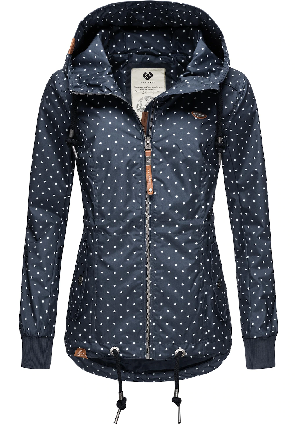 Ragwear Outdoorjacke "Danka Dots", mit Kapuze, stylische Übergangsjacke mit günstig online kaufen