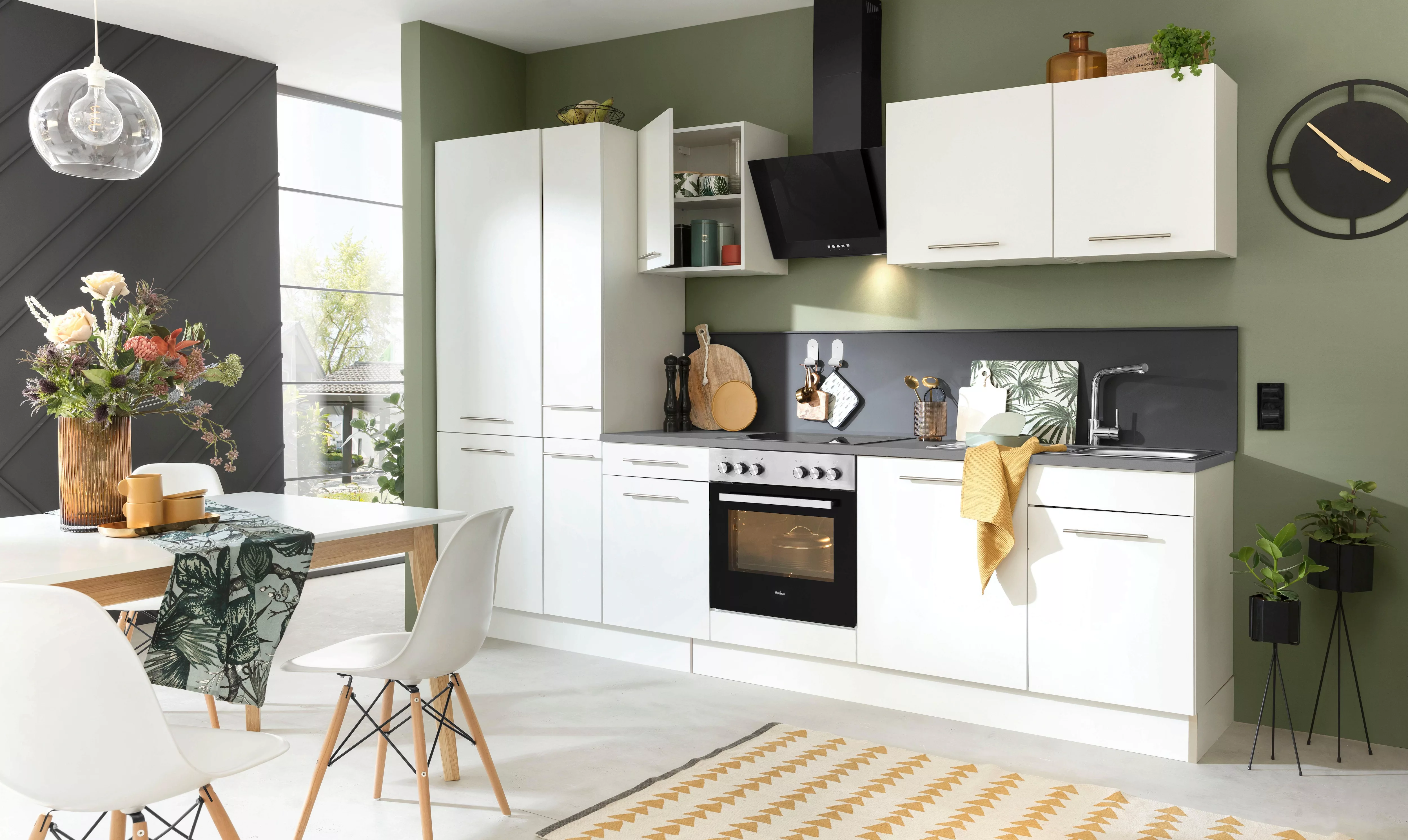 wiho Küchen Küchenzeile "Ela", Breite 310 cm, Soft-Close-Funktion, höhenver günstig online kaufen