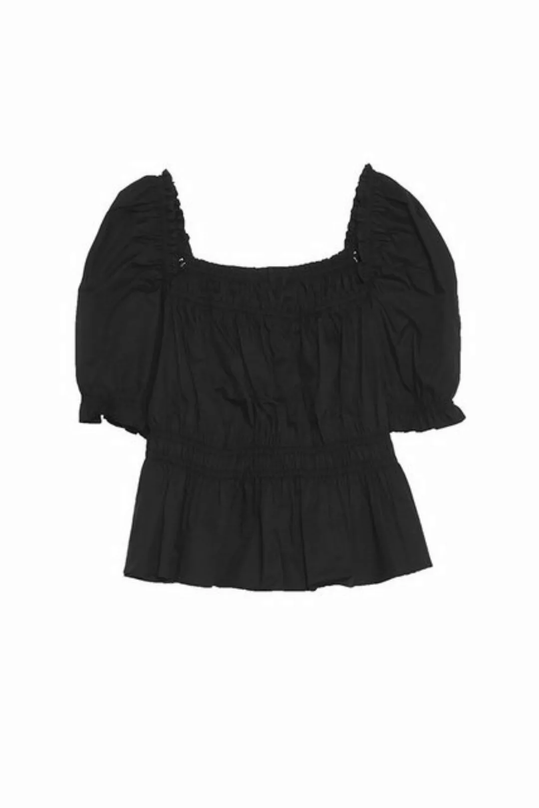 ENIX Blusentop Damen Sommer frisch Schößchen-Top sexy One-Shoulder-Top mode günstig online kaufen