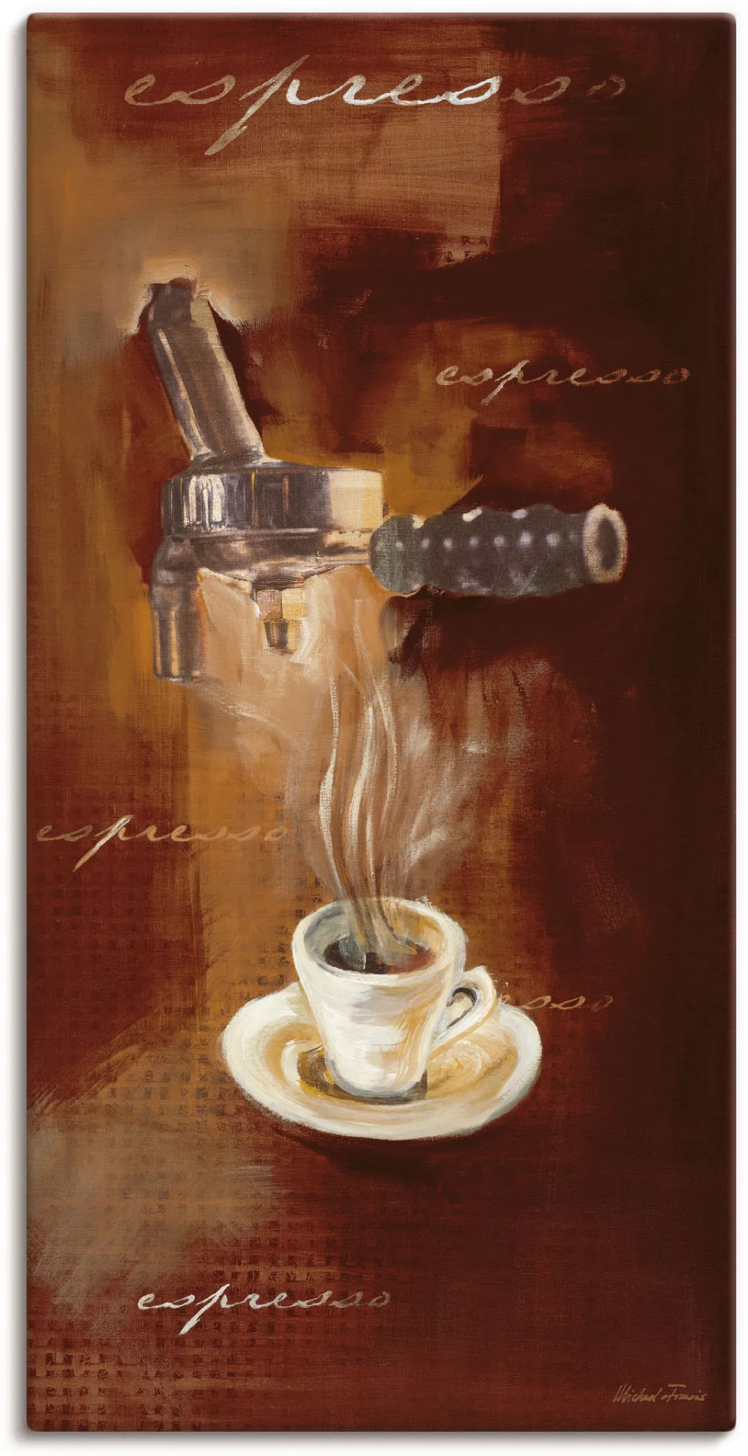 Artland Wandbild »Espresso I«, Getränke, (1 St.), als Alubild, Outdoorbild, günstig online kaufen