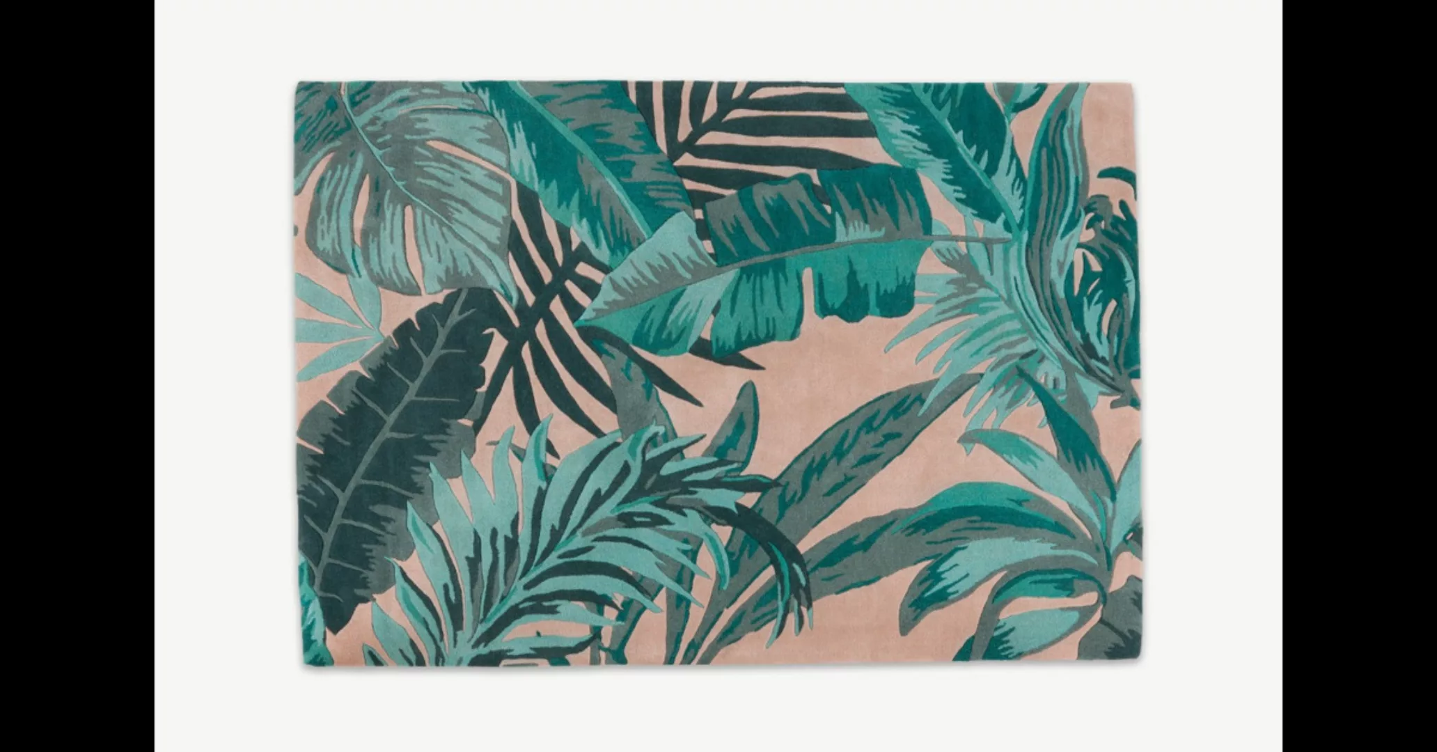 Jangala Teppich (160 x 230 cm), Rosa und Blaugruen - MADE.com günstig online kaufen